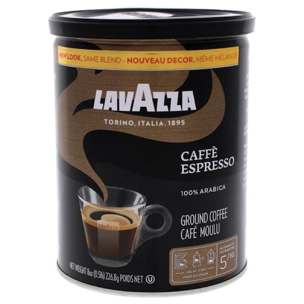 Caffe Espresso Medium Roast Ground Coffee by Lavazza for Unisex - 8 oz Coffee 8 oz