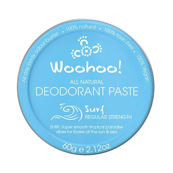 Woohoo Deodorant Paste Surf (Regular Strength)Tin 60g 60g
