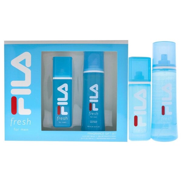 Fila Fresh by Fila for Men - 2 Pc Gift Set 3.4 oz EDT Spray, 8.4 oz Body Spray 2 Pc Gift Set