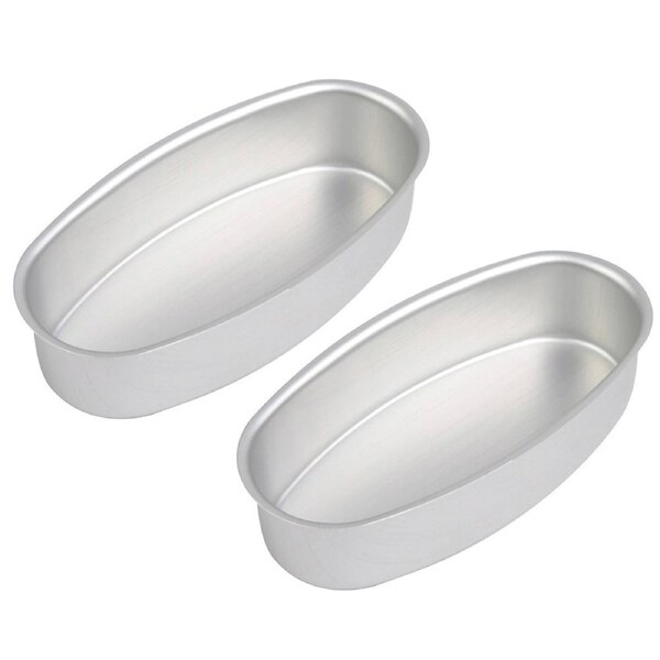 2 Pcs Oval Aluminum Alloy Bread Mold Baking Tray Kitchen Supplies Bread Mold