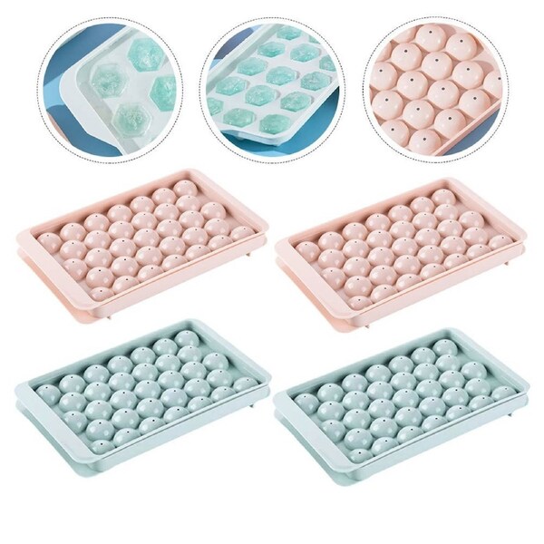 4 Pcs Ice Ball Tray Household Professional Ice Hockey Mold Convenient Ice Makers