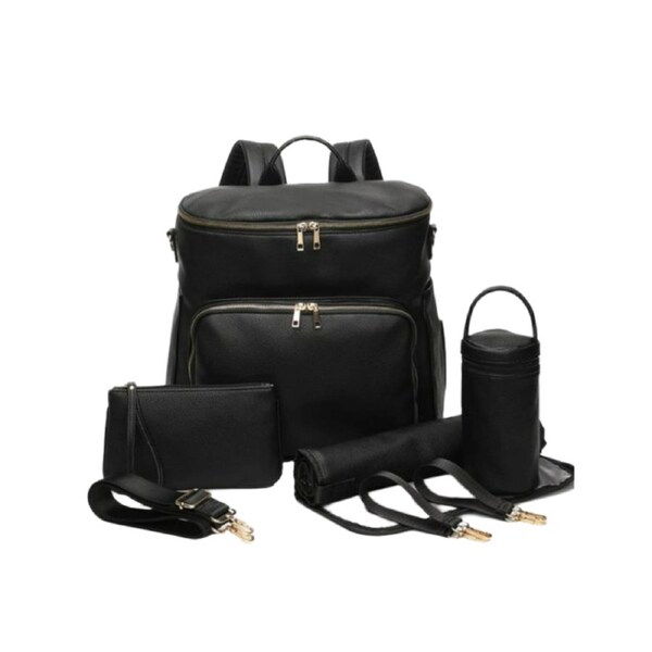 Chic Diaper Mum Backpack - Black