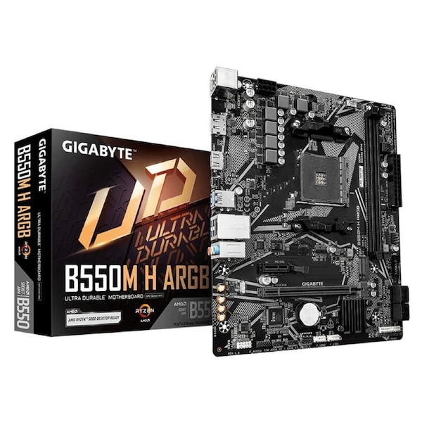 Gigabyte B550M H ARGB AM4 DDR4 mATX Motherboard (B550M H ARGB)