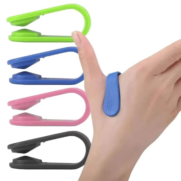 8Pcs Finger Joint Tiger Point Massage Clip Acupressure Clip Hand Meridian Massager