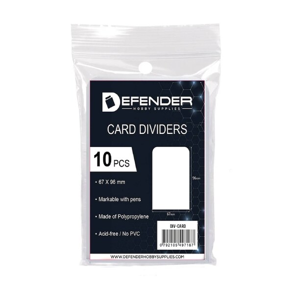 Defender Trading Card Dividers