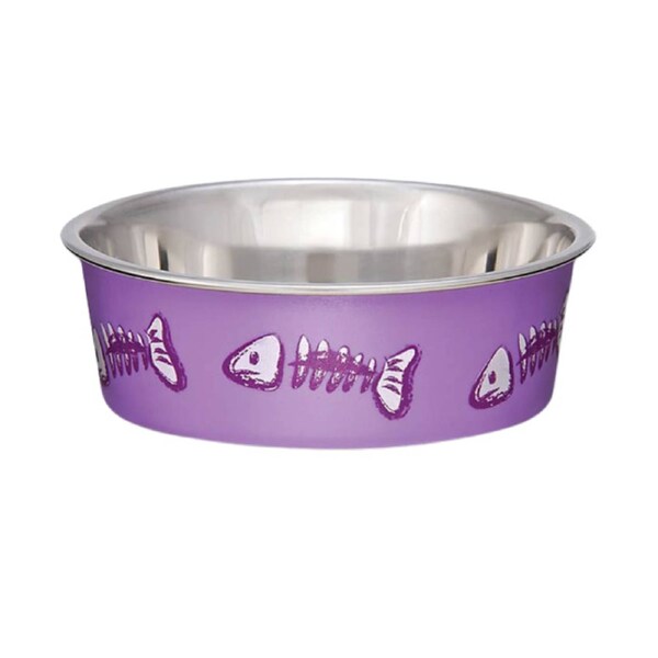Loving Pets Bella Bowl Skeleton - Purple