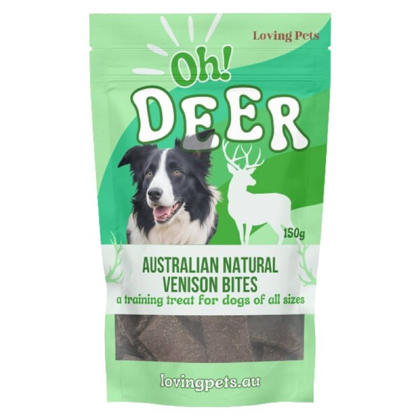 Loving Pets Oh Deer - Venison Bites Dog Treats 150gm