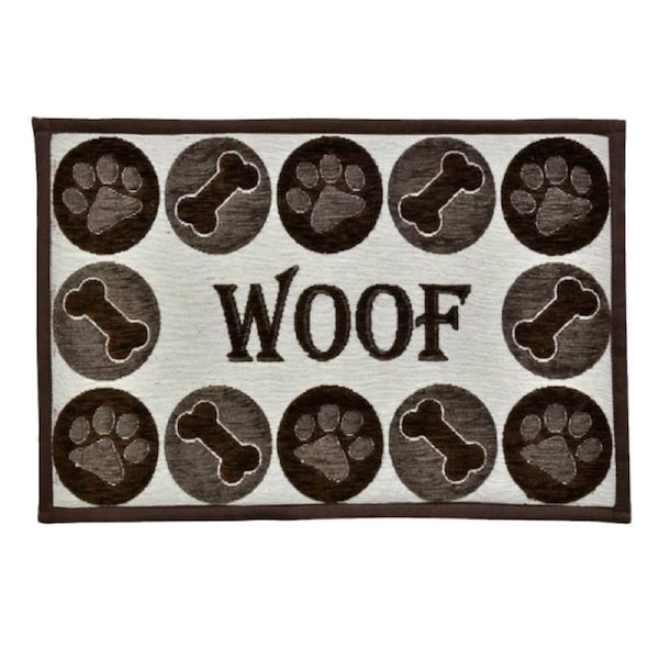 Loving Pets Woof Chenille Fashion Dog Mat