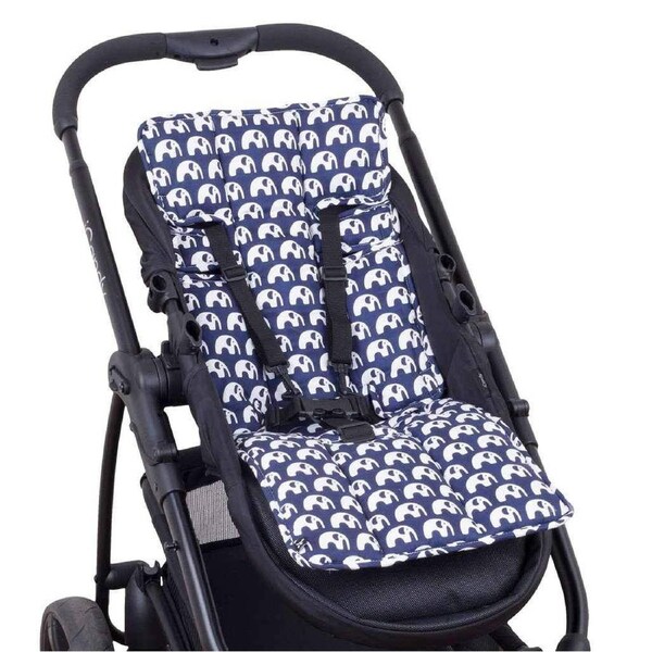 OutlookBaby Pram Liner - Navy Elephants