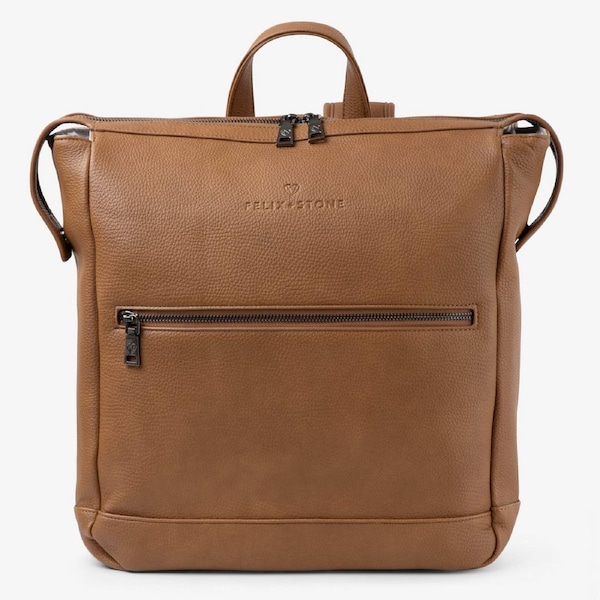 Felix + Stone Nappy Bag Archie Backpack - Tan
