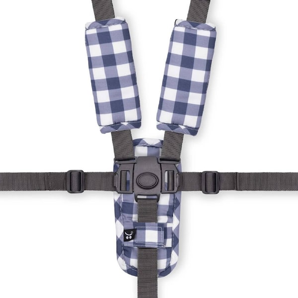 OutlookBaby 3 Piece Harness Cover Set - Bluestone GIngham