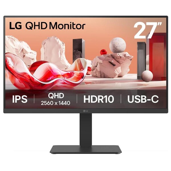 LG 27in QHD 100Hz IPS Monitor (27BA65QB-B)
