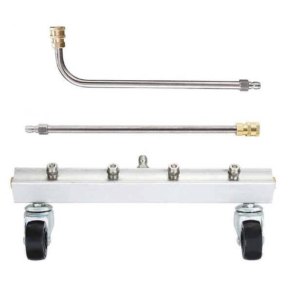 4000Psi Pressure Washer Undercarriage Water Spray Broom Chassis Cleaner Tool