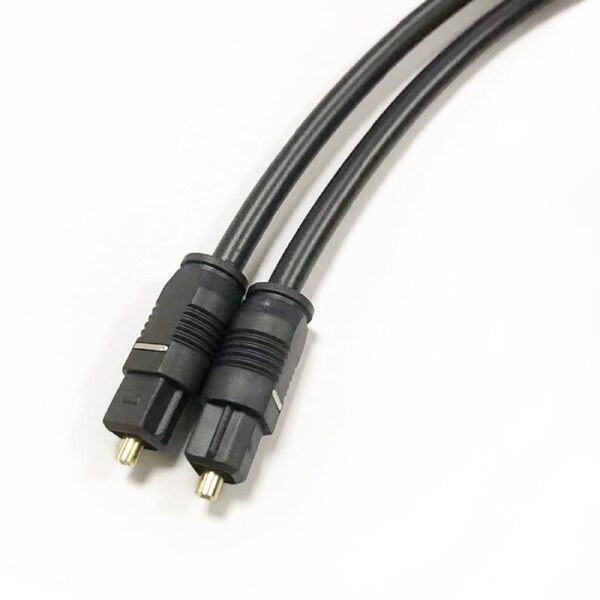 Ultra Premium Optical Fibre Digital Audio Cable Lead Cord Toslink Black SPDIF 1M