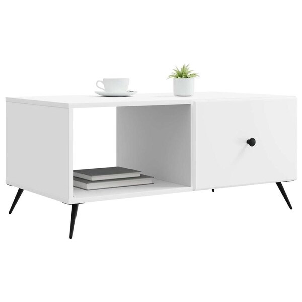Coffee Table White 90 x 50 x 40 cm Engineered Wood vidaXL