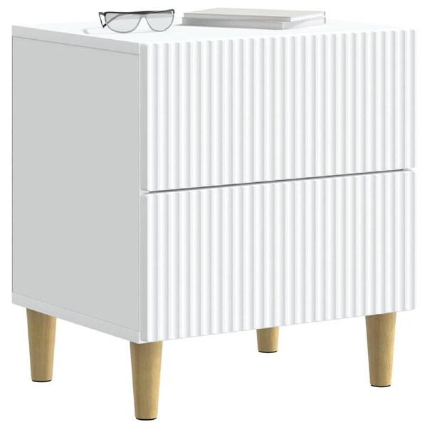 Bedside Cabinet White 43 x 34.5 x 48 cm Engineered Wood vidaXL