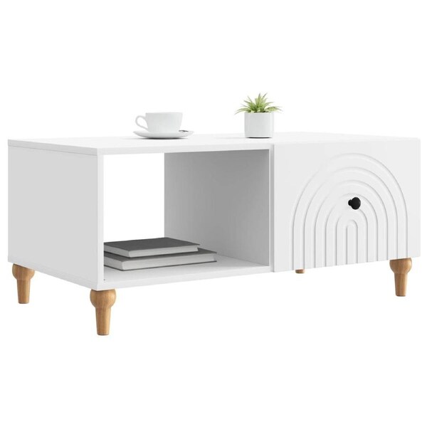 Coffee Table White 90 x 50 x 40 cm Engineered Wood vidaXL