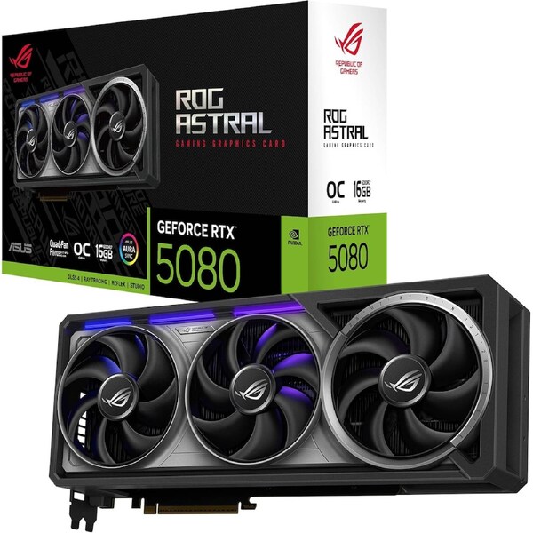 ASUS ROG ASTRAL RTX5080 OC 16G GAMING GRAPHICS CARD