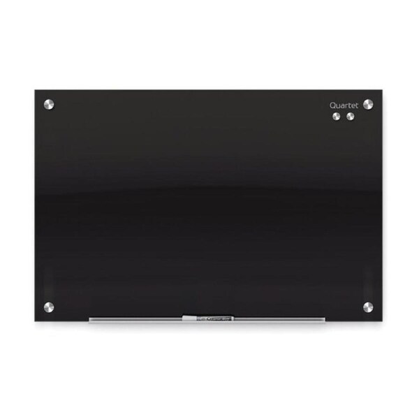 Quartet Glass Board Infinity Magnetic Whiteboard 450x600mm Black