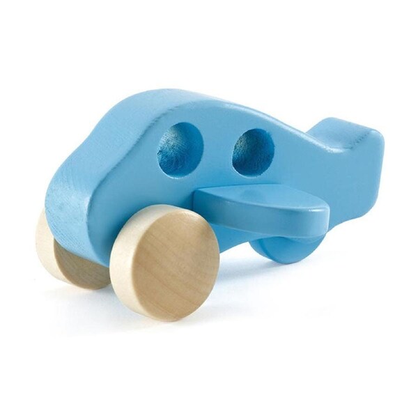Hape Little Plane Wooden Toy Play Aircraft For Toddlers 10M Blue