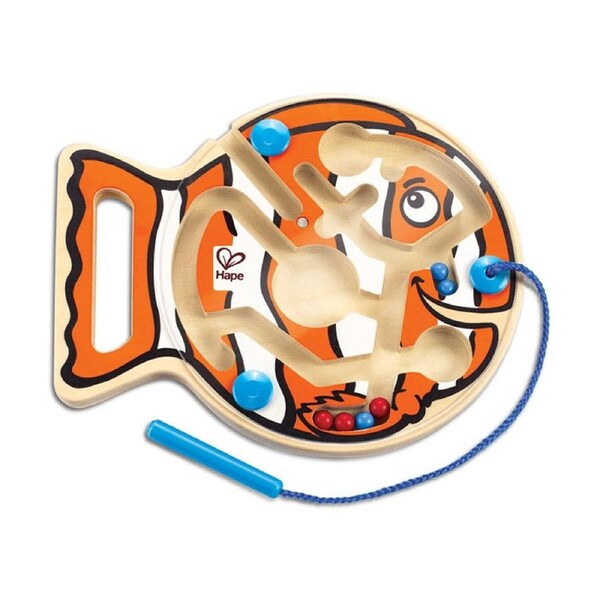 Hape Go-Fish-Go Wooden Magnetic Fishing Game Toy 2y Multicolour
