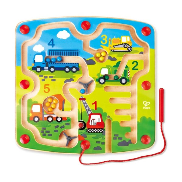 Hape Construction And Number Maze Wooden Educational Toy 2y Multicolour