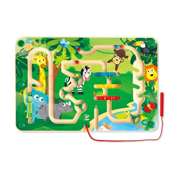 Hape Jungle Maze Wooden Magnetic Educational Toy 2y Multicolour