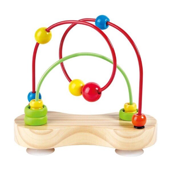 Hape Double Bubble Wooden Bead Maze Activity Toy 6-24M Multicolour