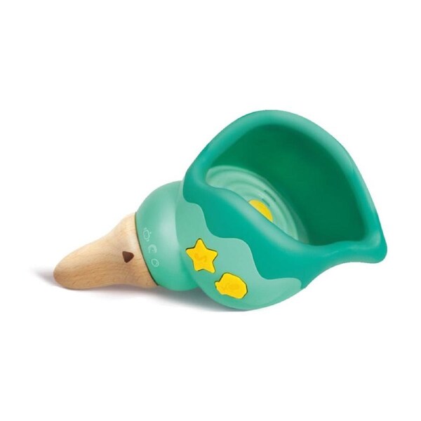 Hape Magic Music Conch Musical Record Sound Wooden Play Kids Toy 12M Green