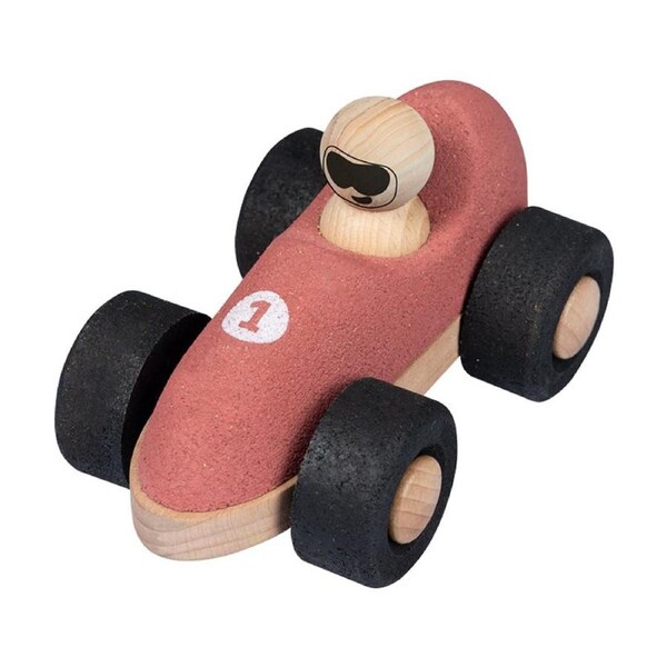 Korko E-Cork Racer Push Car Cork Material Enhances Coordination Kids 18M Red