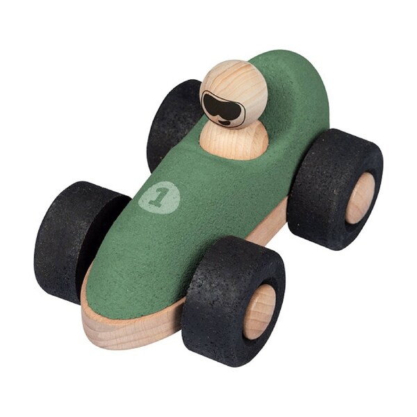 Korko E-Cork Racer Push Car Cork Material Enhances Coordination Kids 18M Green