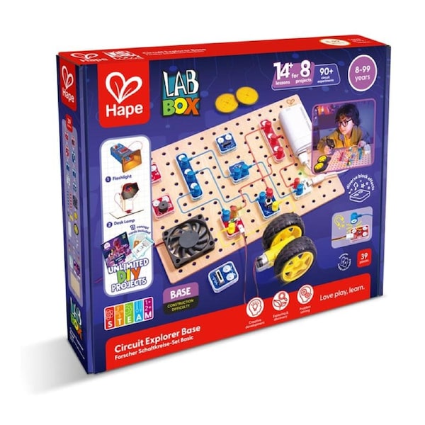 47pc Labbox Circuit Explorer Base Educational Electronics Toy Kit 8y+