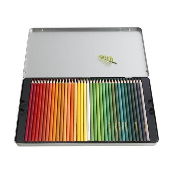 144pc Tacco Triangular Oil-Based Coloured Arts Craft Pencils Multicolour