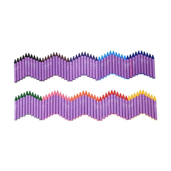 200pc Tacco Crayons 10 Vibrant Colours Kids Art Supplies 3y+