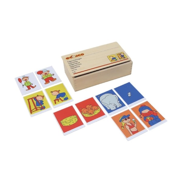 24pc Educo Oppositions Game Synonyms And Antonyms Toy Plastic Cards 3y+