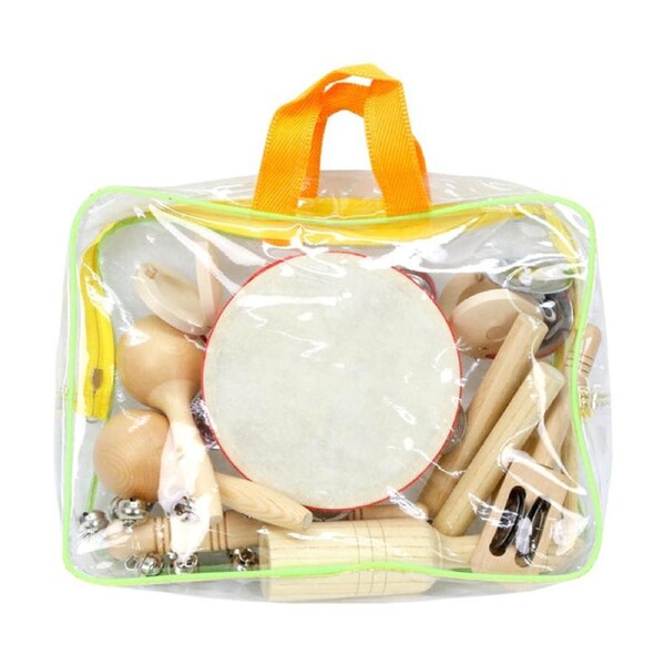 11pc Vivaio Percussion Instrument Set Musical Education Equipment 3y+ Wood