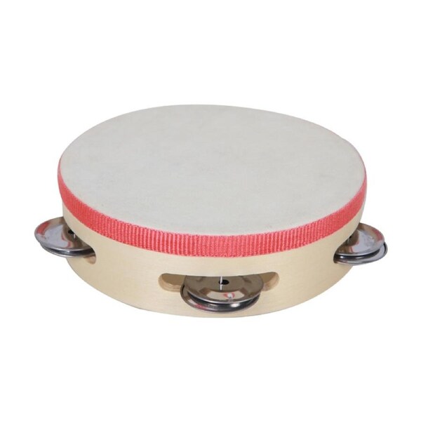 Vivaio Tambourine Percussion Musical Instrument Classroom Learning 3y+ Wood