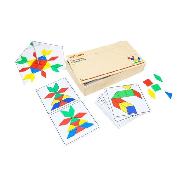Educo Figurogram Geometric Puzzle Game Kids Educational Toy 3y+ Wood