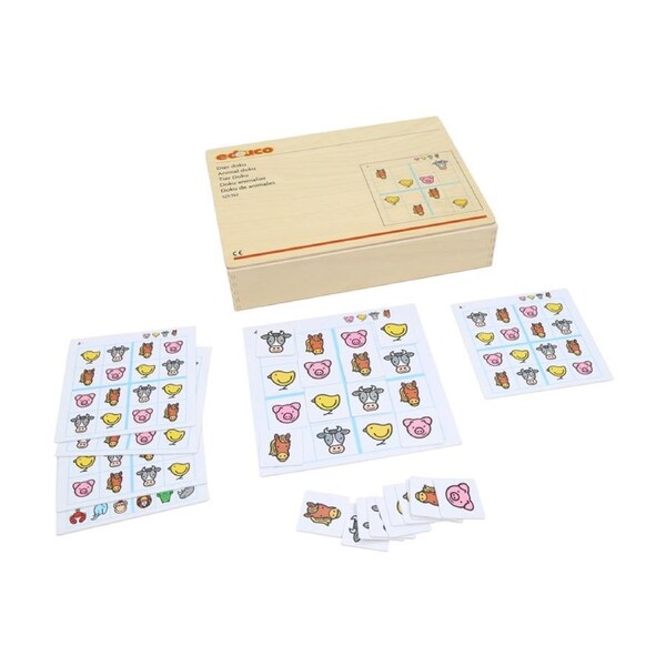 Educo Animal Sudoku Puzzle Game Kids Educational Toy 3y+ Wood