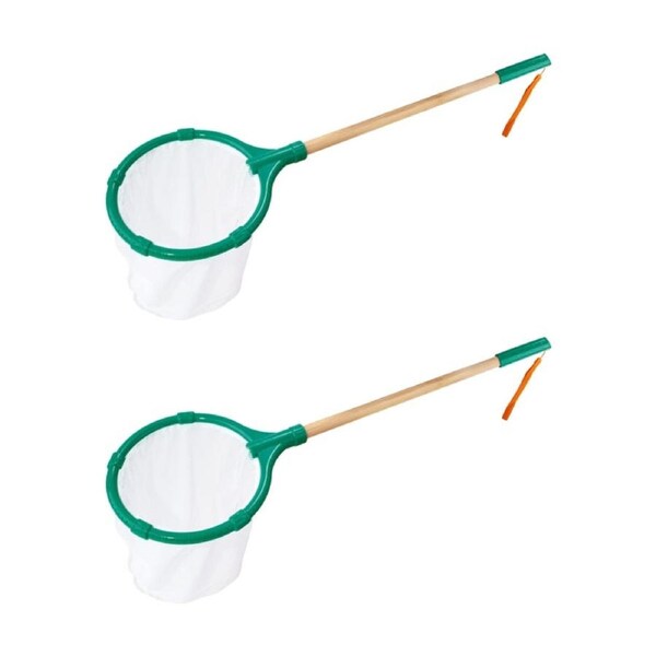 2PK Hape Explorer Net Bamboo And Plastic Outdoor Toy For Kids 4y Green