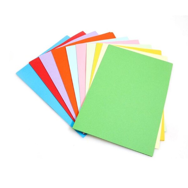 500pc Tacco Bright Coloured Cover 125gsm Paper A4 Sheets Multicolour