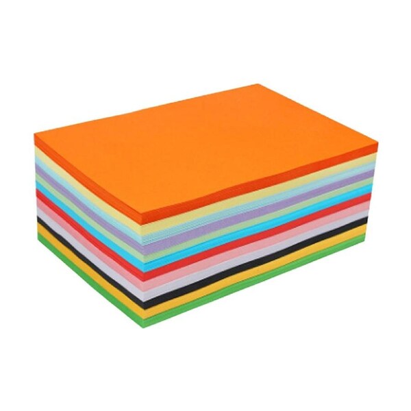 100pc Tacco Coloured Durable Kids Craft Cardboard 220gsm A3 Sheets 3y+