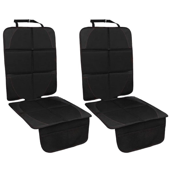Catzon 2 Pcs Car Seat Protector with Mesh Pockets Waterproof Fit for Most Vehicles