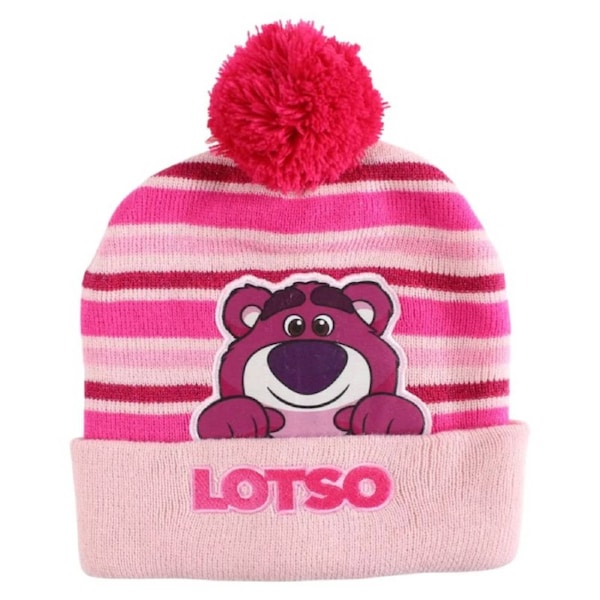 Disney Pixar Toy Story Lotso Pink Kids Winter Beanie Hat and Gloves Set