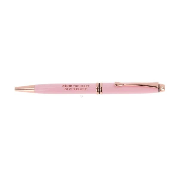 Bridgewater Pen Company Mum Sentiment Ballpen Pink Rose Gold Lacquer