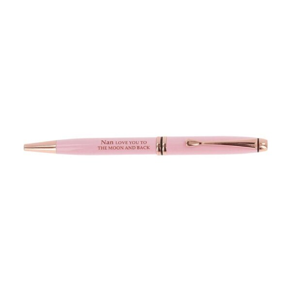 Bridgewater Pen Company Nan Sentiment Ballpen Pink Rose Gold Lacquered
