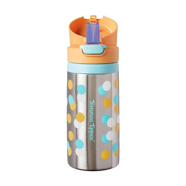 Tommee Tippee On The Go Stainless Steel Insulated Bottle 18m+ 355ml Assorted