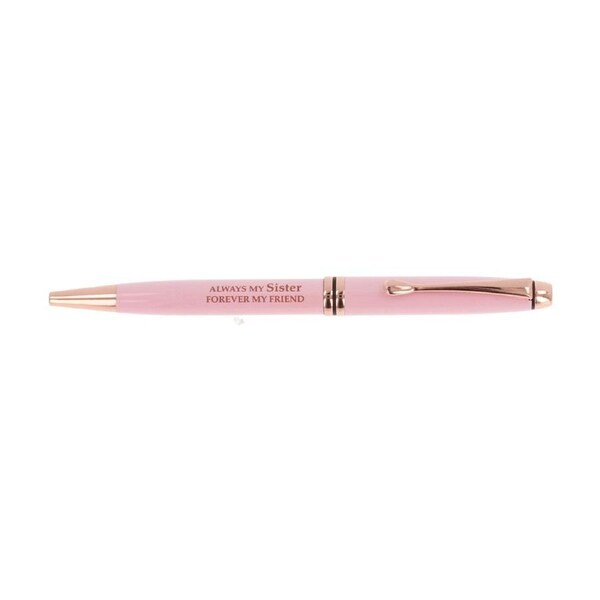 Bridgewater Pen Company Sister Sentiment Ballpen Pink Rose Gold Lacquered