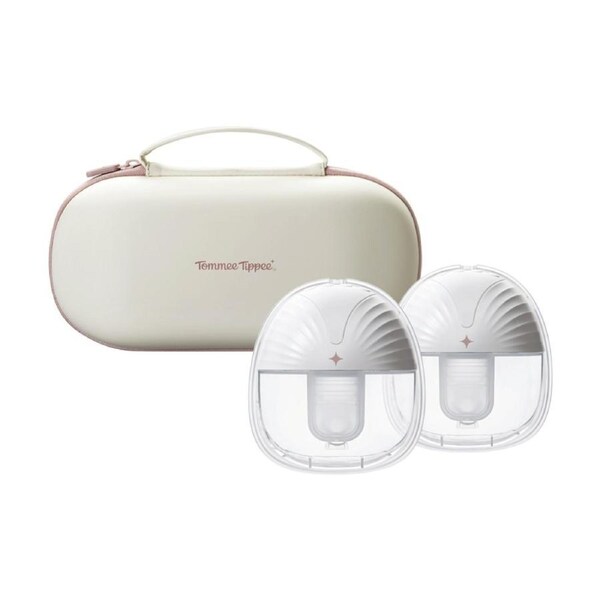 Tommee Tippee Double Wearable Hands-Free Breast Pump 24mm Flange White