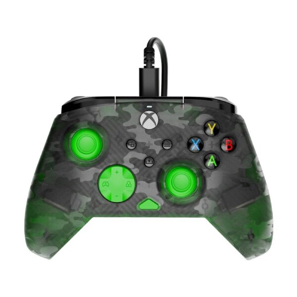 Turtle Beach Rematch Wired Core Xbox PC Gaming Controller Black Camo Green